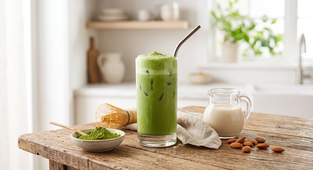 Almond Milk Matcha Latte