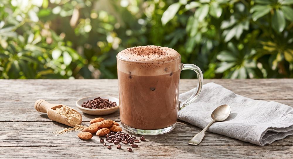 Chocolate Vegan Protein, hot and iced